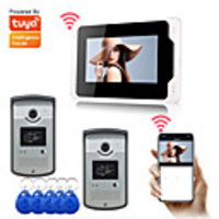 WIFI / Wired amp; Wireless Recording 7 inch Hands-free One to One video doorphone