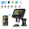 Wifi Digital Microscope 4.3LED Screen Display 720P 50X-1000X Magnification 1080P FHD 2.0 MP 8 LED For Android and iOS Tablet PC