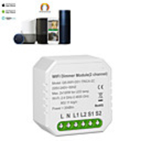 Wifi Dimmer Switch Module Controller 2 Way Dual Control Switch Panel Switch Independent Control On-off Device 86 Boxes