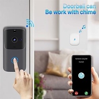 WIFI Doorbell Smart Home Wireless Phone Door Bell Camera Security Video Intercom 720P HD IR Night Vision For Apartments miniinthebox