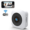 WifiWireless HD 1080P 2MP Mini Camera Mobile Phone Remote Viewing Motion Detection Alarm Night Vision 140° Super Wide Angle For Office Classroom Drive Home Support TF Card