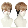 Wig Men/boy Short Golden Brown Black Mixed Cosplay Wig miniinthebox