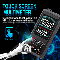 WinAPEX Digital Multimeter Smart Touch Screen DC Analog Bar True RMS Tester 6000 Counts Multimetro Transistor Capacitor NCV miniinthebox