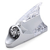 Wind Powered Shark Fin LED Car Decoration Lights (Silver)