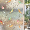Window Covering Film Cartoon Twig Bird Frosted Static Privacy Decoration Self Adhesive for UV Blocking Heat Control Glass Window Stickers 10045CM miniinthebox