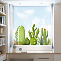 Window Film Stickers Decoration Contemporary / 3D Flower / Floral PVC(PolyVinyl Chloride) Window Sticker / Anti-Glare