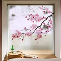 Window Film Stickers Decoration Contemporary / 3D Flower / Floral PVC(PolyVinyl Chloride) Window Sticker / Anti-Glare miniinthebox