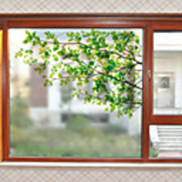 Window Film Stickers Decoration Contemporary Print PVC(PolyVinyl Chloride) Window Sticker / Matte