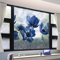 Window Film Stickers Decoration Matte / Contemporary Flower / Floral PVC(PolyVinyl Chloride) Window Sticker / Matte miniinthebox