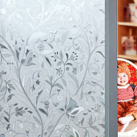 Window Film Stickers Decoration Floral PVC / Vinyl Matte Sticker 10045cm miniinthebox