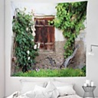 Window Landscape Wall Tapestry Art Decor Blanket Curtain Picnic Tablecloth Hanging Home Bedroom Living Room Dorm Decoration Polyester Garden Rural