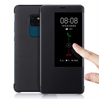 Window View Smart Leather Flip Case For Huawei Mate 20 Pro Mate 10 Pro Mate 20X Function Phone Cover miniinthebox