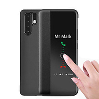 Window View Smart Leather Flip Case For Huawei P30 Pro Mate 30 Pro P20 Pro Function Phone Cover miniinthebox