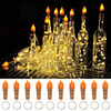 Wine Bottle Lights with Cork 2-10 Pack 20 LED Torch Bottle Cork Lights Battery Operated Fairy Lights Silver Wire Flame Lamp for DIY Party Xmas Wedding Table Decor Warm White Multi Color