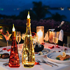Wine Bottle Lights with Cork 20 Packs 6.6ft Warm White Battery Operated 20 LEDs Candle Flame String Lights with Starry Fairy Lights for Party Christmas Halloween Wedding Indoor Decoration 6 Packs 10 Packs miniinthebox