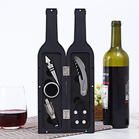 Wine Opener Kit Set Including 5 pcs Tool Stainless Steel Wine Opener Kit Pourer Wine Ring Wine Decanter Bottle Opener Cutter