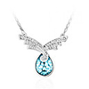 Wing Shaped Crystal Necklace