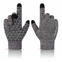Winter Bike Gloves / Cycling Gloves Touch Gloves Anti-Slip Warm Breathable Full Finger Gloves Sports Gloves Grey for Adults