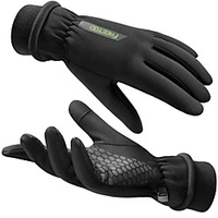 Winter Bike Gloves / Cycling Gloves Touch Gloves Anti-Slip Waterproof Warm Breathable Full Finger Gloves Sports Gloves Black for Adults