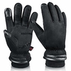 Winter Bike Gloves / Cycling Gloves Touch Gloves Anti-Slip Waterproof Warm Breathable Full Finger Gloves Sports Gloves Leather Black for Adults