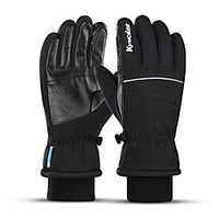 Winter Bike Gloves / Cycling Gloves Touch Gloves Anti-Slip Waterproof Warm Winter Sports Full Finger Gloves Sports Gloves Black for Adults