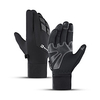 Winter Bike Gloves / Cycling Gloves Touch Gloves Anti-Slip Waterproof Warm Winter Sports Full Finger Gloves Sports Gloves Black Grey for Adults