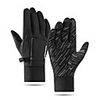 Winter Bike Gloves / Cycling Gloves Touch Gloves Anti-Slip Waterproof Windproof Warm Full Finger Gloves Sports Gloves Fleece Black for Adults