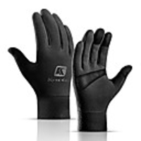 Winter Bike Gloves / Cycling Gloves Touch Gloves Warm Skidproof Skiing Full Finger Gloves Sports Gloves Fleece Black Pink Grey for Adults