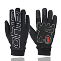 Winter Bike Gloves / Cycling Gloves Touch Gloves Waterproof Windproof Breathable Warm Full Finger Gloves Sports Gloves Black for Adults