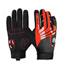 Winter Bike Gloves / Cycling Gloves Touch Gloves Waterproof Windproof Breathable Warm Full Finger Gloves Sports Gloves Yellow Red Blue for Adults