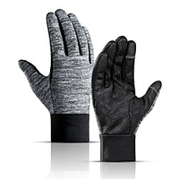 Winter Bike Gloves / Cycling Gloves Touch Gloves Waterproof Windproof Warm Skidproof Full Finger Gloves Sports Gloves Fleece Black for Adults