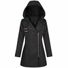 winter coat women coat jackets with a hood lapel warm winter jacket zipper winter outwear slim thick parka hooded jacket transition jacket 2019 winter trench coat s-5xl with angled zipper miniinthebox