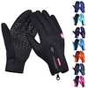 Winter Touch Gloves Bike Gloves / Cycling Gloves Mountain Bike MTB Road Bike Cycling Anti-Slip Touchscreen Thermal Warm Waterproof Full Finger Gloves Sports Gloves Fleece Silicone Gel Purple Fuchsia miniinthebox