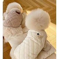 Winter Warm Pet Dog Coat Clothes For Dogs Thicken Solid Color Dog Clothes For Small Dog Red Green Christmas Style Big Dog Jacket miniinthebox