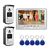Wired 7 inch Hands-free 800480 Pixel Two to One video doorphone