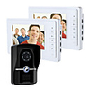 Wired 7 Inch Monitor Video Doorbell Intercom with Infrared Night Vision Camera Video Doorphone System