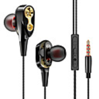 Wired Headphones 3.5mm In Ear Earphone Earpiece With Mic Stereo Headset For Phone Computer