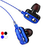 Wired In-ear Earphone 3.5mm Audio Jack Stereo with Microphone for Sport Fitness