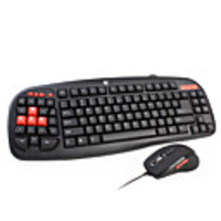 Wired PC Gaming PS/2 Keyboard and Mouse (Black)