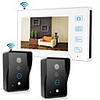 Wireless 2.4GHz 7 inch Hands-free 800480 with PIR Motion Detect video doorphone