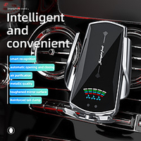 Wireless Car Charger Qi Charging Automatic Clamping Car Phone Holder Air Vent Combo Phone Mount With Air Purifier Fast Charge Mount for Iphone 12 XR XS MAX Samsung Huawei Nokia LG