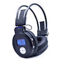 Wireless Card Reader Folding Headphone MP3 Player