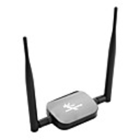 Wireless Dual USB Network Antenna (Black)