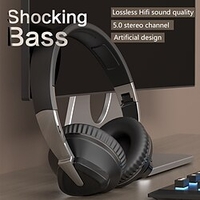 Wireless Headphones H3 Portable Folding Bluetooth Headphone Subwoofer with Microphone Type-c MP3 player headset miniinthebox