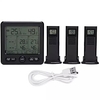Wireless indoor outdoor thermometer for weather station TS-6210 digital weather thermometer with clock calendar and humidity
