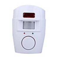 Wireless Infrared Motion Detecting Alarm System with 2 x Remote Controls for Home Security