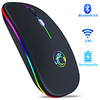 wireless mouse bluetooth rgb mouse rechargeable computer mause silent ergonomic led mice usb optical backlit mouse for laptop pc miniinthebox