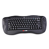 Wireless Multimedia Keyboard Trackball (Black)
