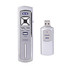 Wireless USB Remote Laser Presentation Pen-Silver(2 AAA)
