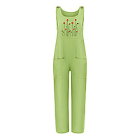 wish amazon aliexpress new tooling jumpsuit loose embroidered casual pants female suspender jumpsuit miniinthebox
